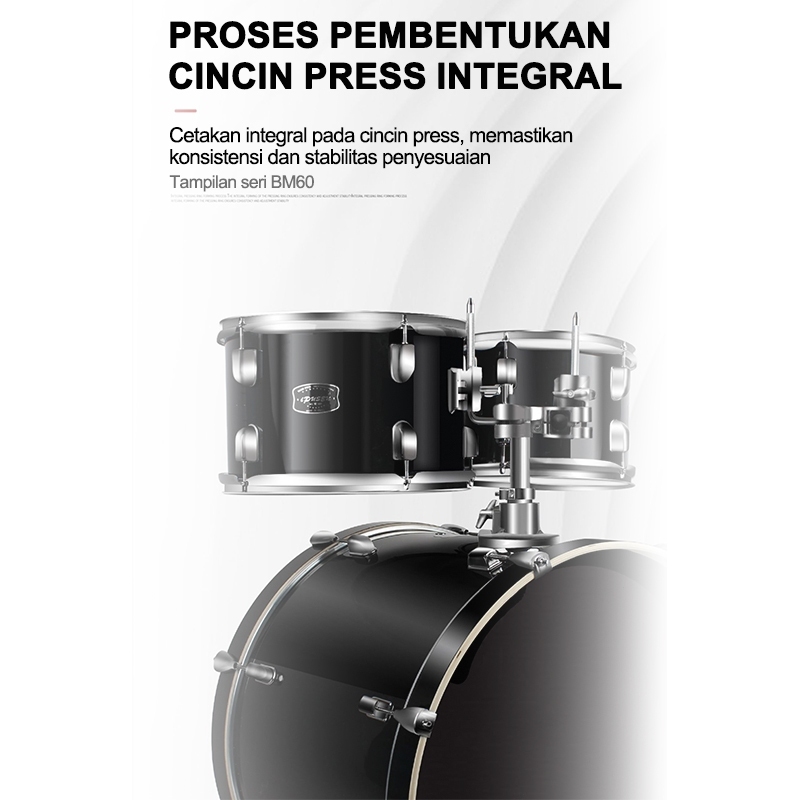 NEW  Benston Music- Drum set dewasa, drum set profesional, drum jazz profesional, drum