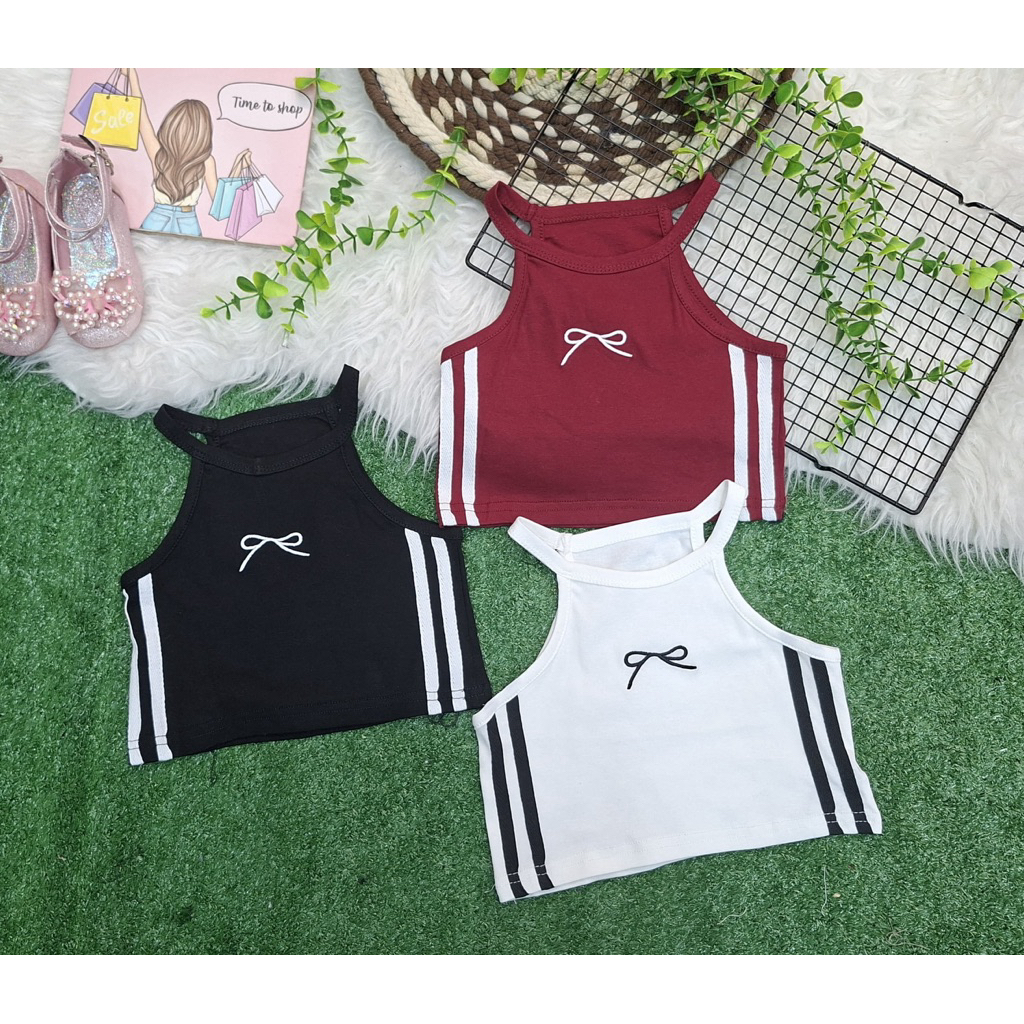 TankTop Crop Top Pita Bordir Import Premium