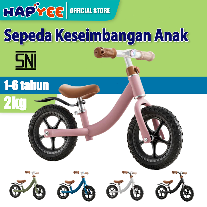 HAPYEE Sepeda Balance Anak 3-5 Tahun Roda Sepeda Balance Anak Tanpa Pedal Roda 2