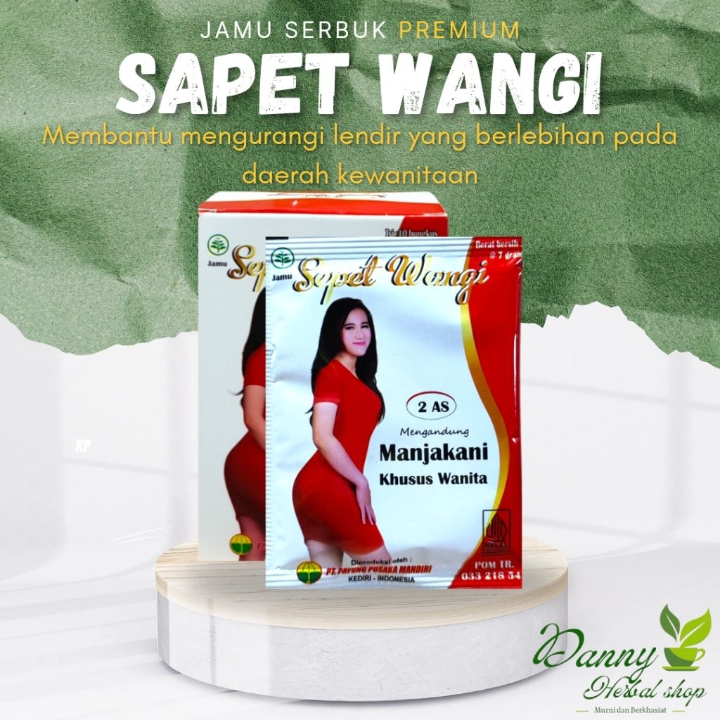 Jamu serbuk SEPET WANGI mengandung manjakani khusus wanita