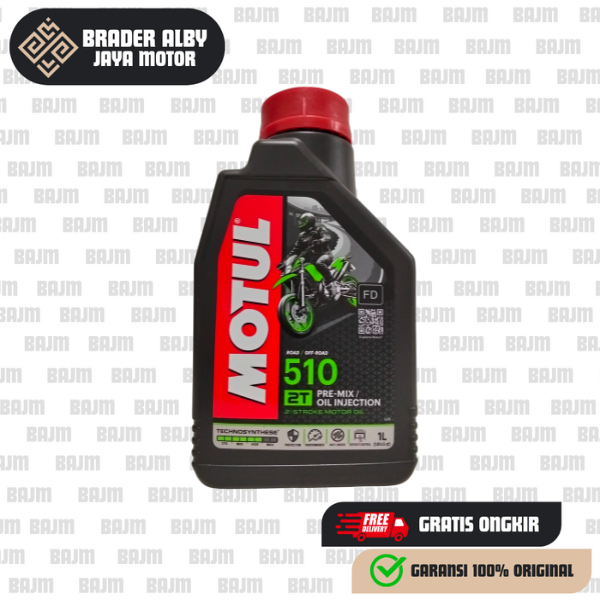 OLI MOTUL 510 2T 1L Pelumas Sintetis untuk Mesin 2-Tak