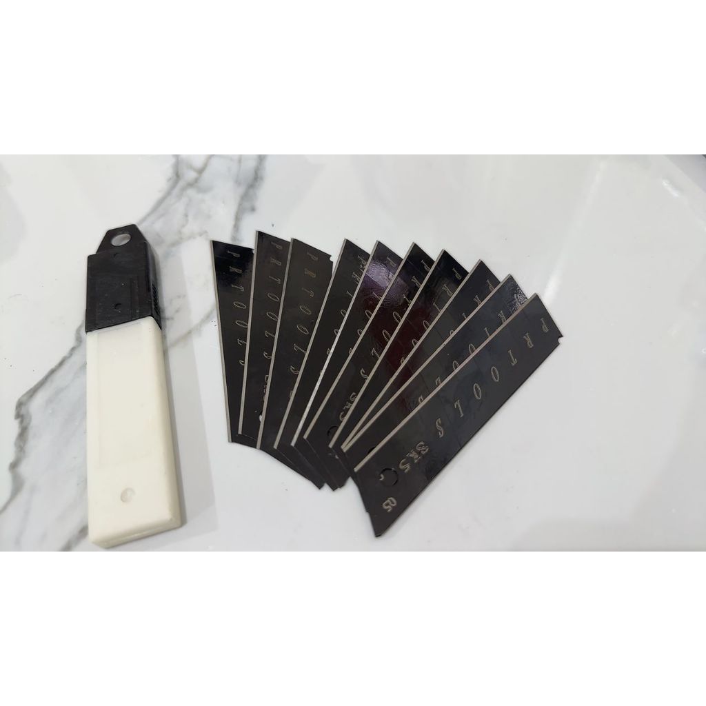 { OMG } ISI CUTTER MULTIFUNGSI CUTTER PISAU STAINLESS STEEL PEMOTONG KERTAS PISAU TAJAM / ISI PISAU 