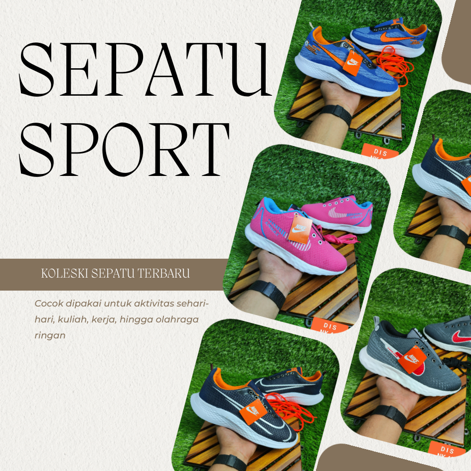 SEPATU SPORT SERIES - DIS SHOES - NK36 NK38 NK40 NK41