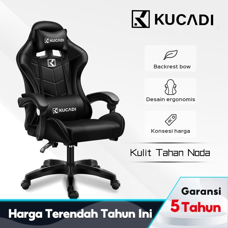 KUCADI Kursi Gaming / Gaming Chair / Kursi Gamers / Kursi Gamer Murah / Kursui Putar / Kursi Game / 