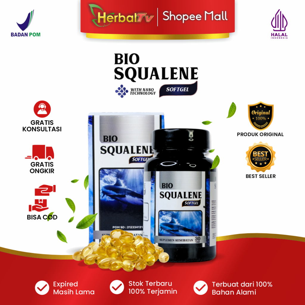 Minyak Ikan Bio Squalene Hati Ikan Hiu Original