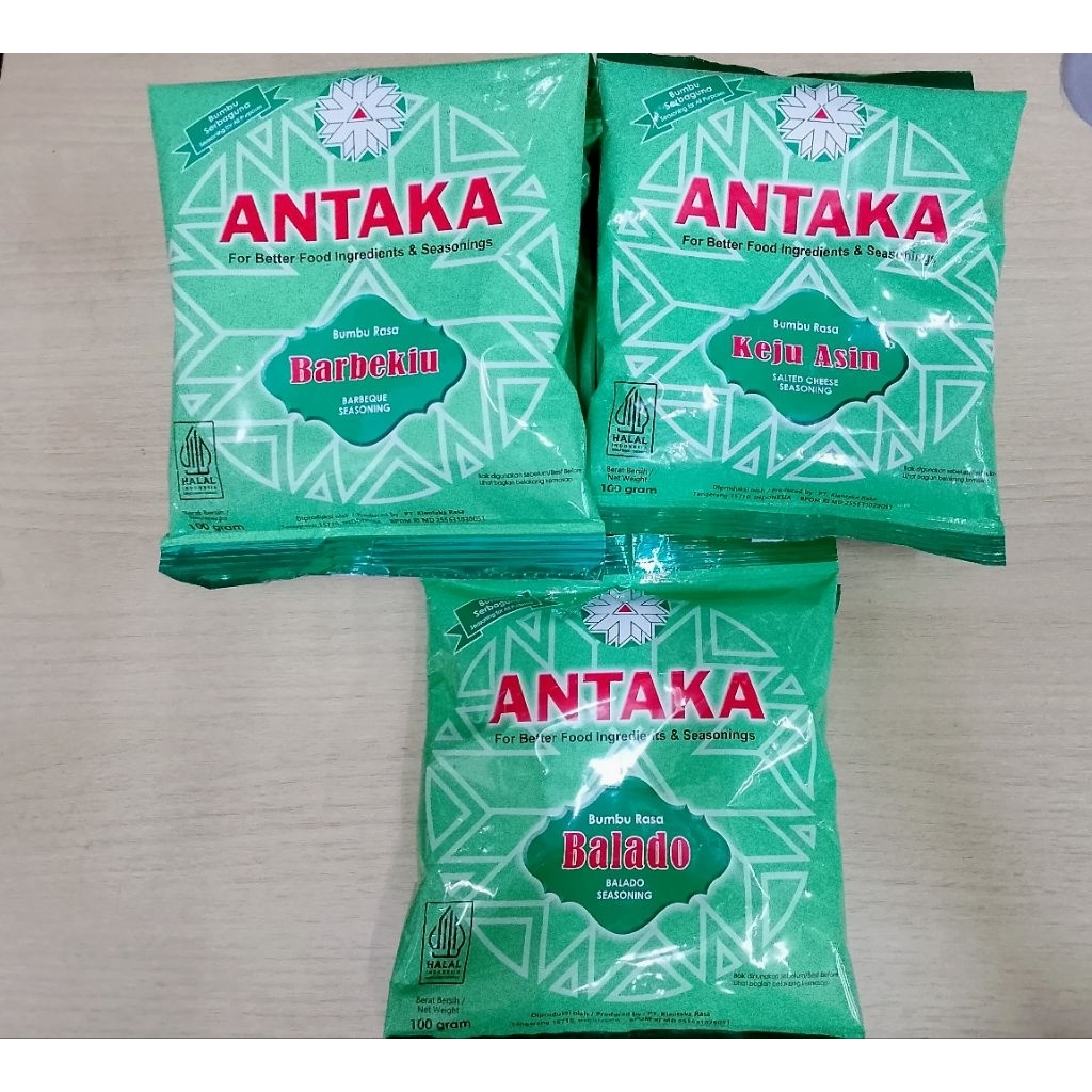 ANTAKA BUMBU TABUR 100GRAM / ANTAKA KEJU ASIN / ANTAKA BARBEKIU /ANTAKA BALADO