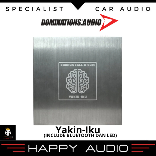 Dominations Audio Yakin-Iku Amplifier Mobil dengan Bluetooth & LED 10 Kanal High-Level 12 Kanal RCA 
