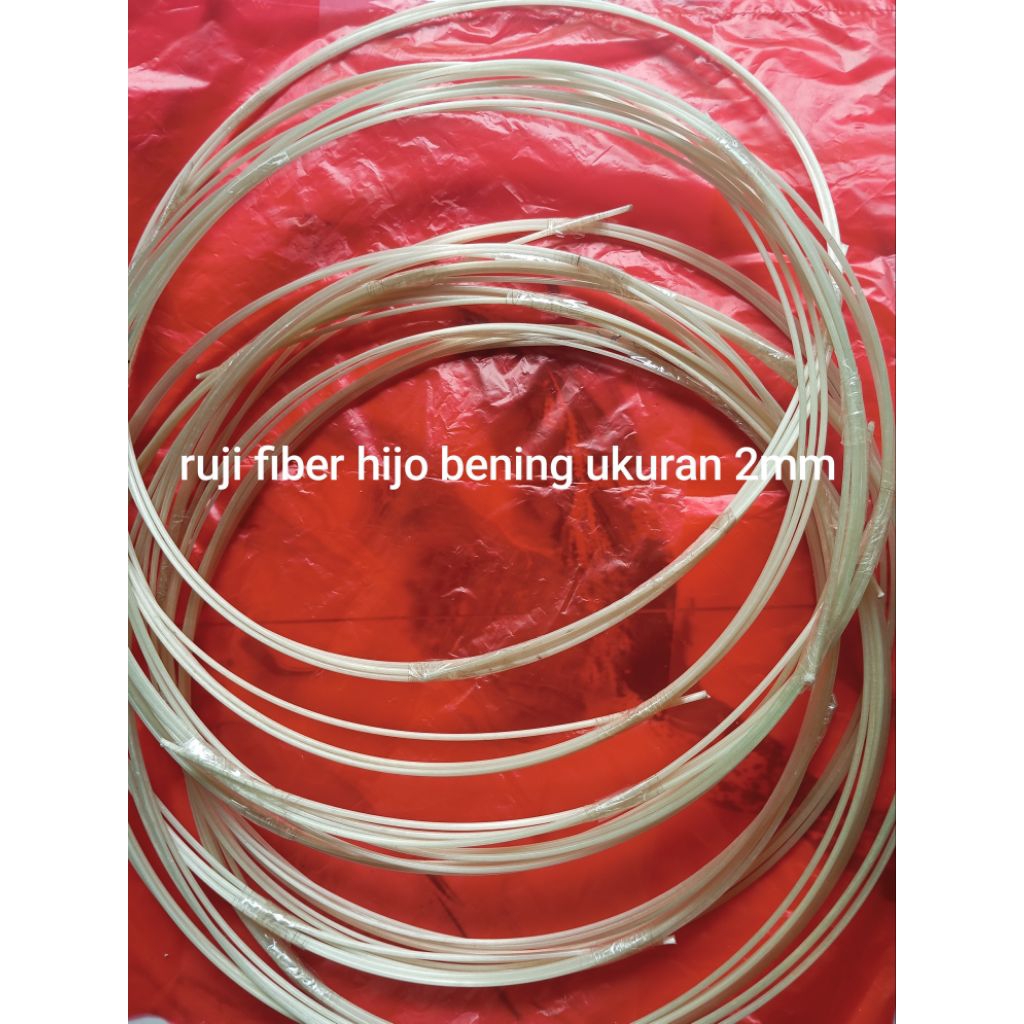 jeruji fiber ijo bening ukuran 2mm 3 meteran roll