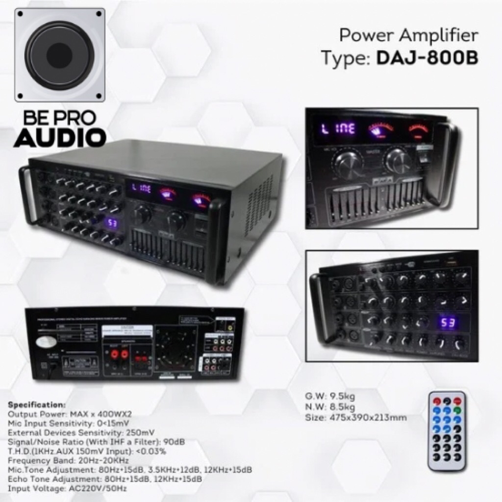 POWER AMPLIFIER BMA DAJ-800B