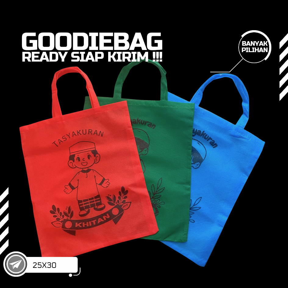 CV. Berkah Kertas Jaya | Tas Goodiebag Tema Khitan Sunatan Tasyakuran Muat isi Snack Jajan Bahan Pre