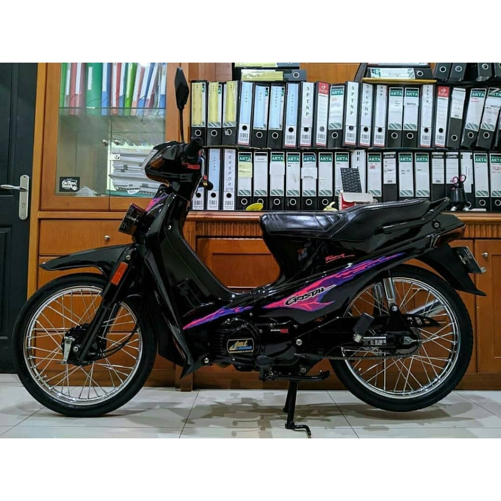 striping sticker lis decal standar ori suzuki crystal 1995