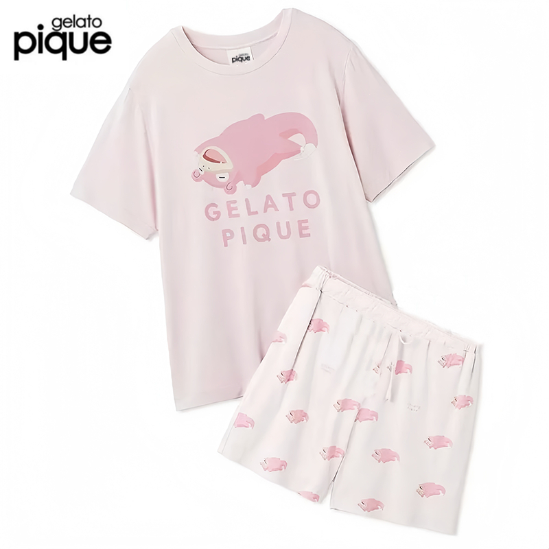 Gelato Pique Printed T-Shirt/Setelan Pendek Gelato Pique x Pokémon Sleep Kaos dan Celana Pendek Cool