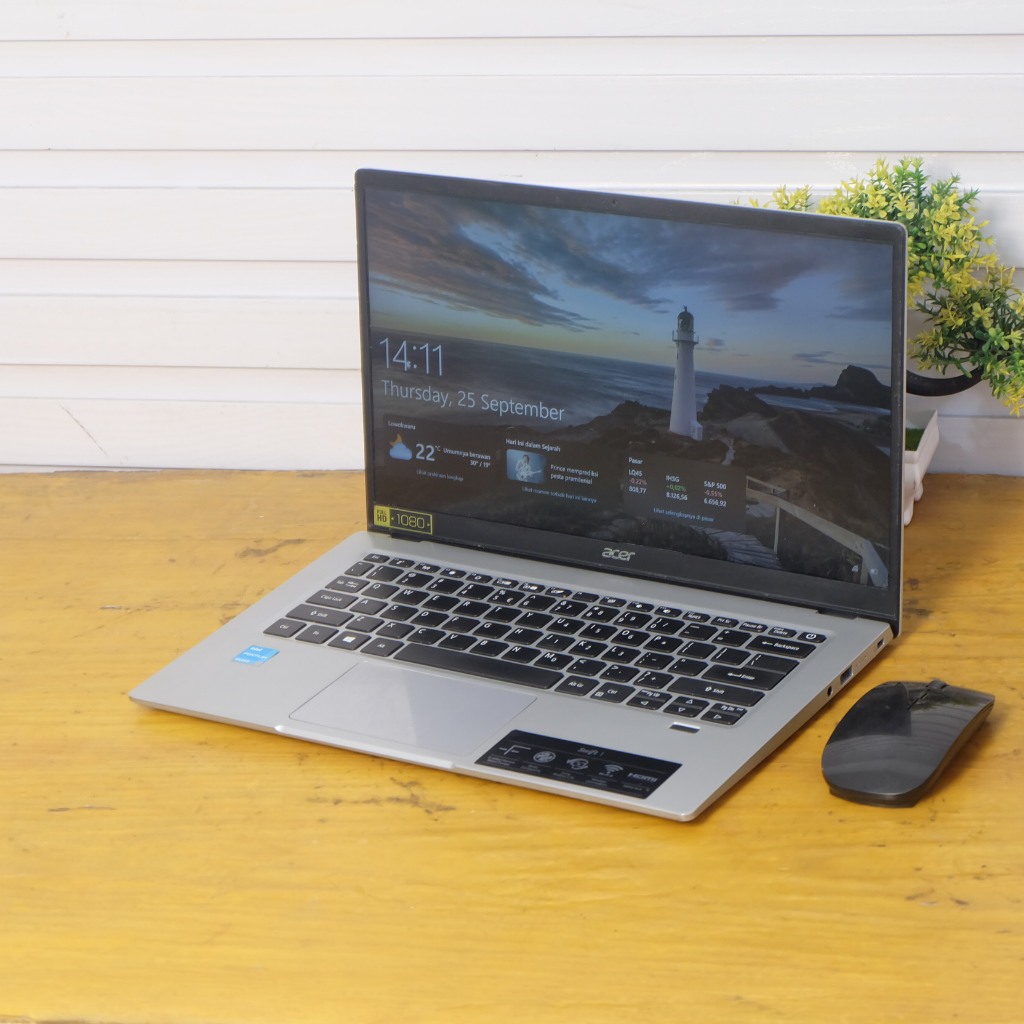 SLIM ACER SF114-34 Intel Pentium Silver RAM 4 SSD - LAPTOP BEKAS - LAPTOP PELAJAR - LAPTOP SECOND - 