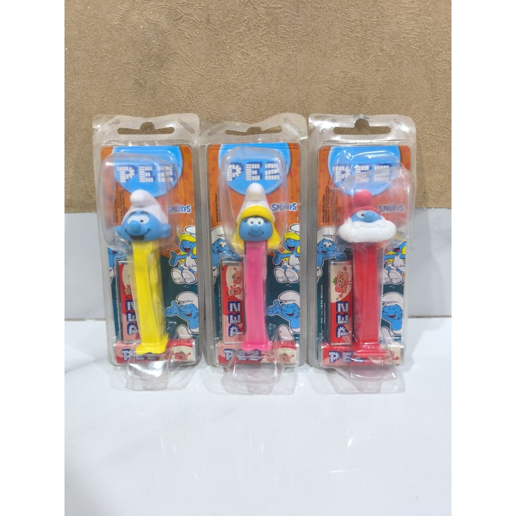 Pez Candy Dispenser, Mainan Pez Smurf, Permen Pez
