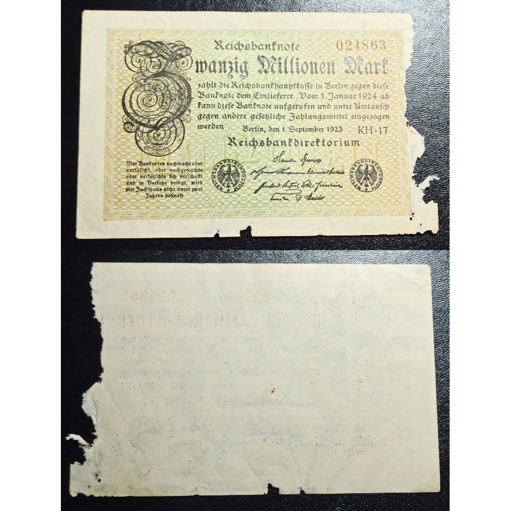 uang asing jerman timur notgels 1923 p1692