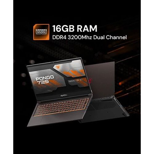 Laptop Gaming Axioo Mybook Pongo 725 Core i7 - Ram 16GB - RTX 2050 4GB