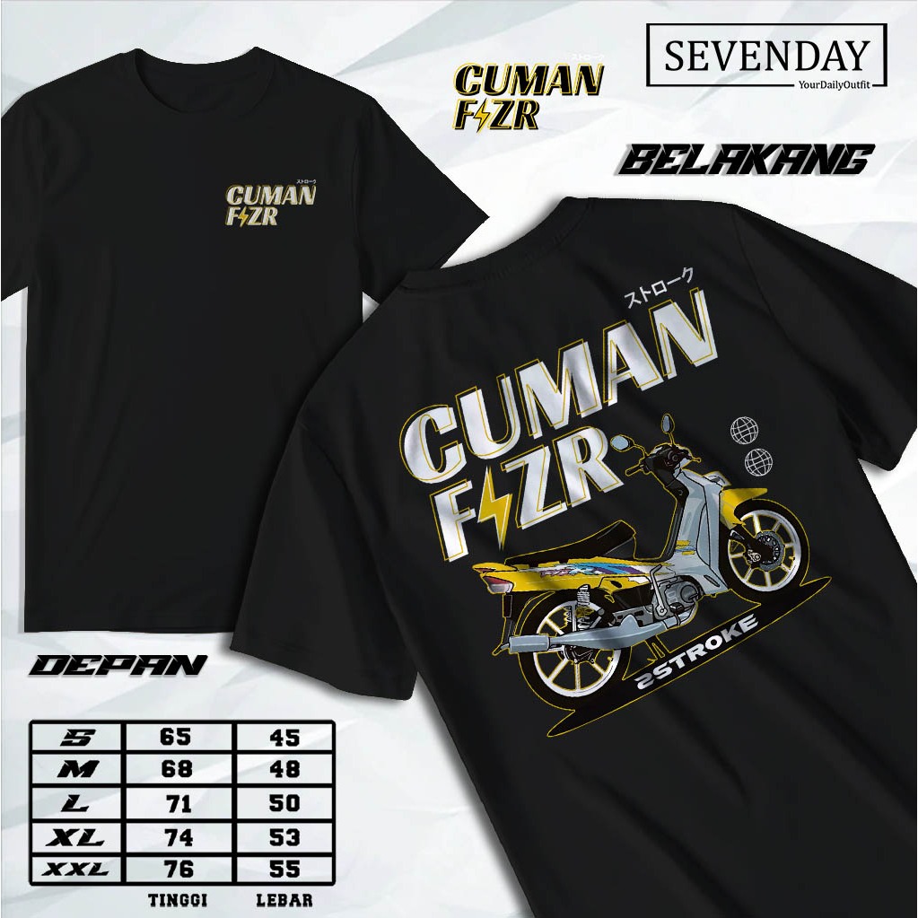 Tshirt Motor Yamaha Fizr - Kaos uman Fizr_2stroke engine motor racing_Terbaru Premium