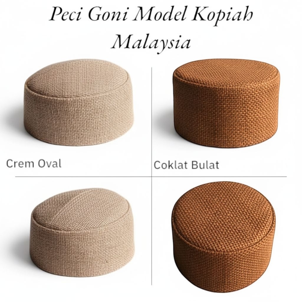 Peci Kopiah Goni terbaru Malaysia / Peci Bulat Pria Model Terbaru / Peci Bulat / Kopiah Malaysia