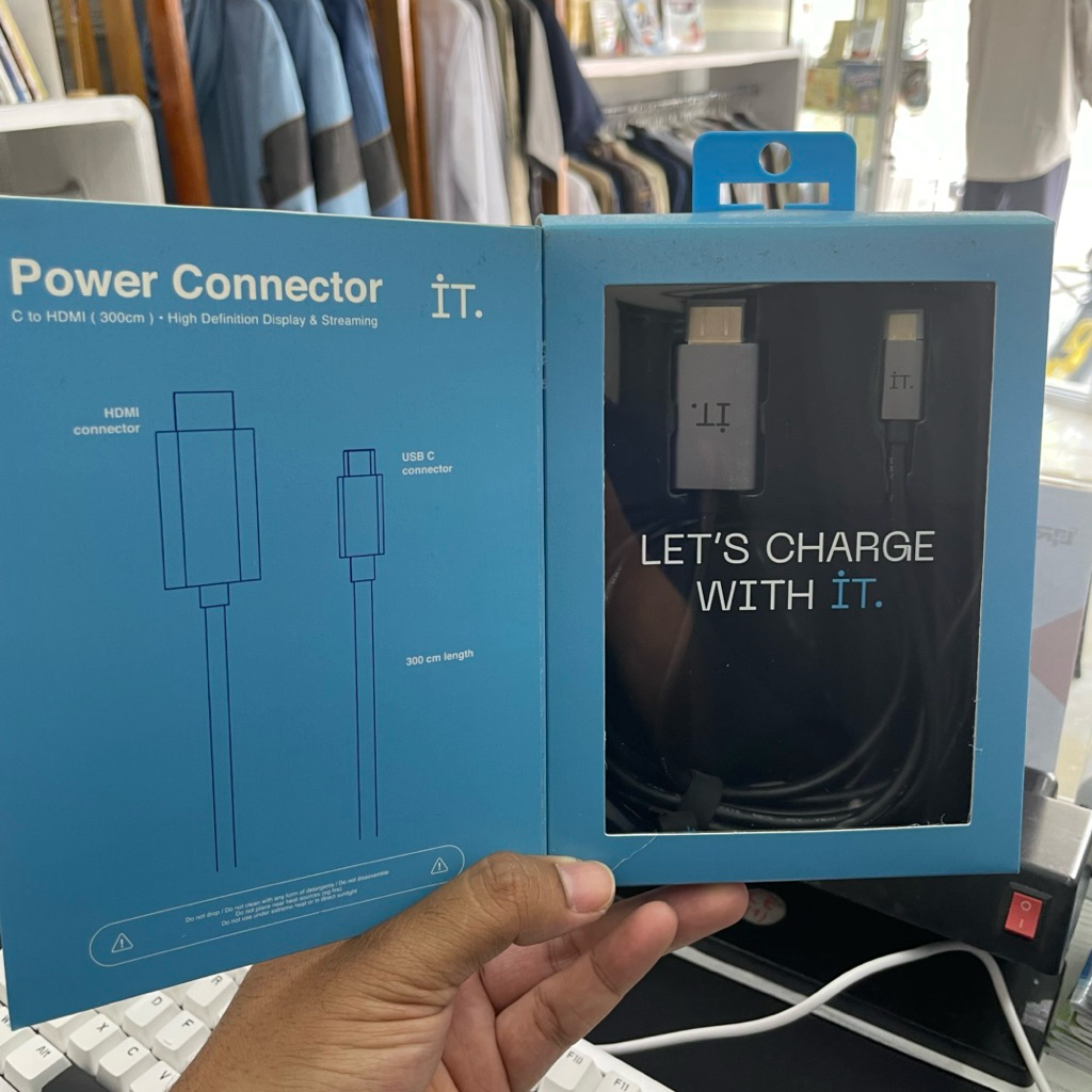 Kabel Power Connector IT - HDMI to type C
