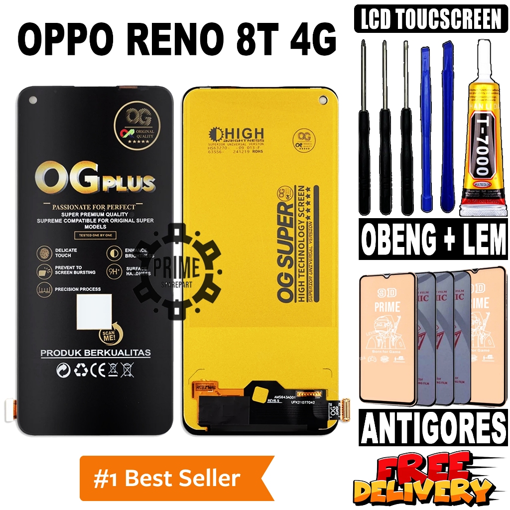 LCD OPPO RENO 8T 4G ORIGINAL OEM LCD TOUCHSCREEN OPPO RENO 8T 4G FULLSET