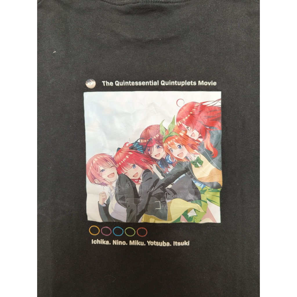 t shirt kaos anime official the quintessential quintuplets vintage authentic original otaku baju wib