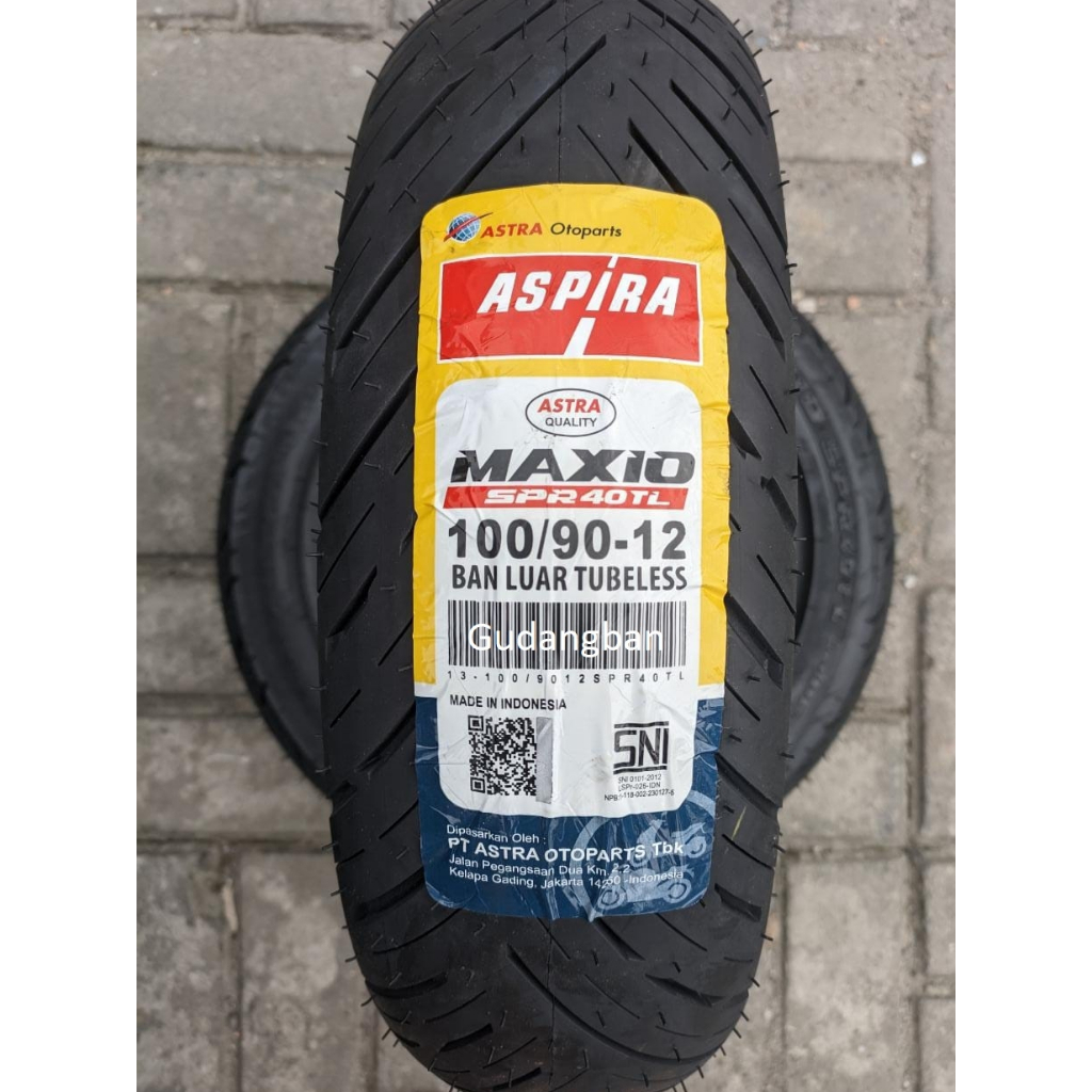 Ban ASPIRA 100 90 12 SPR 40 TL Vespa Scoopy METIC Ban ASPIRA 100 90 12 Tahun Pembuatan terbaru