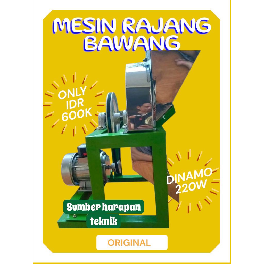 Mesin iris bawang/lengkuas/kunyit/jahe dan bumbu dapur/dll