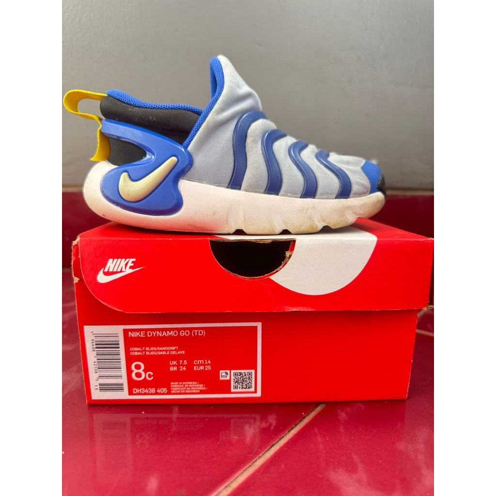 Nike Dynamo GO blue kids shoes sepatu anak