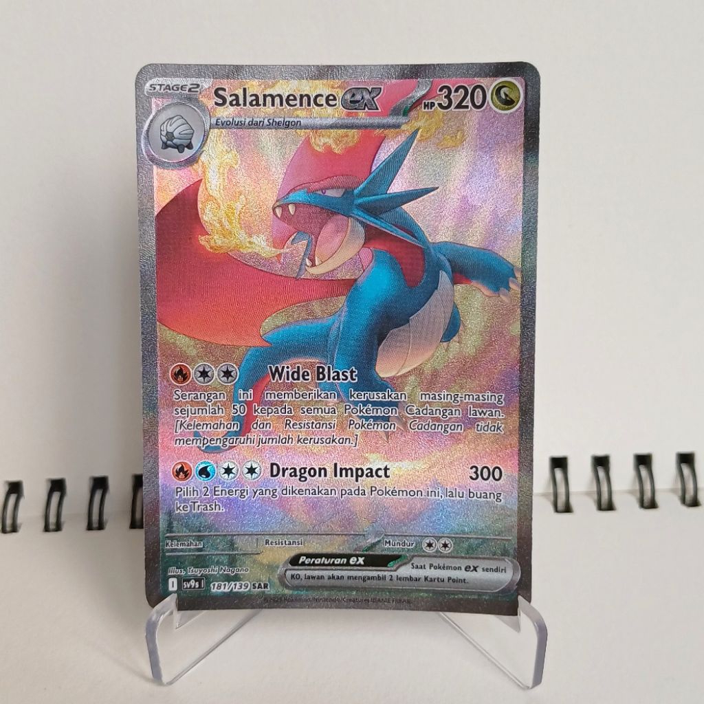 Salamence EX - Kartu Pokémon TCG Indonesia - Scarlet & Violet Ikatan Takdir SV9s | 181/139 | SAR ORI