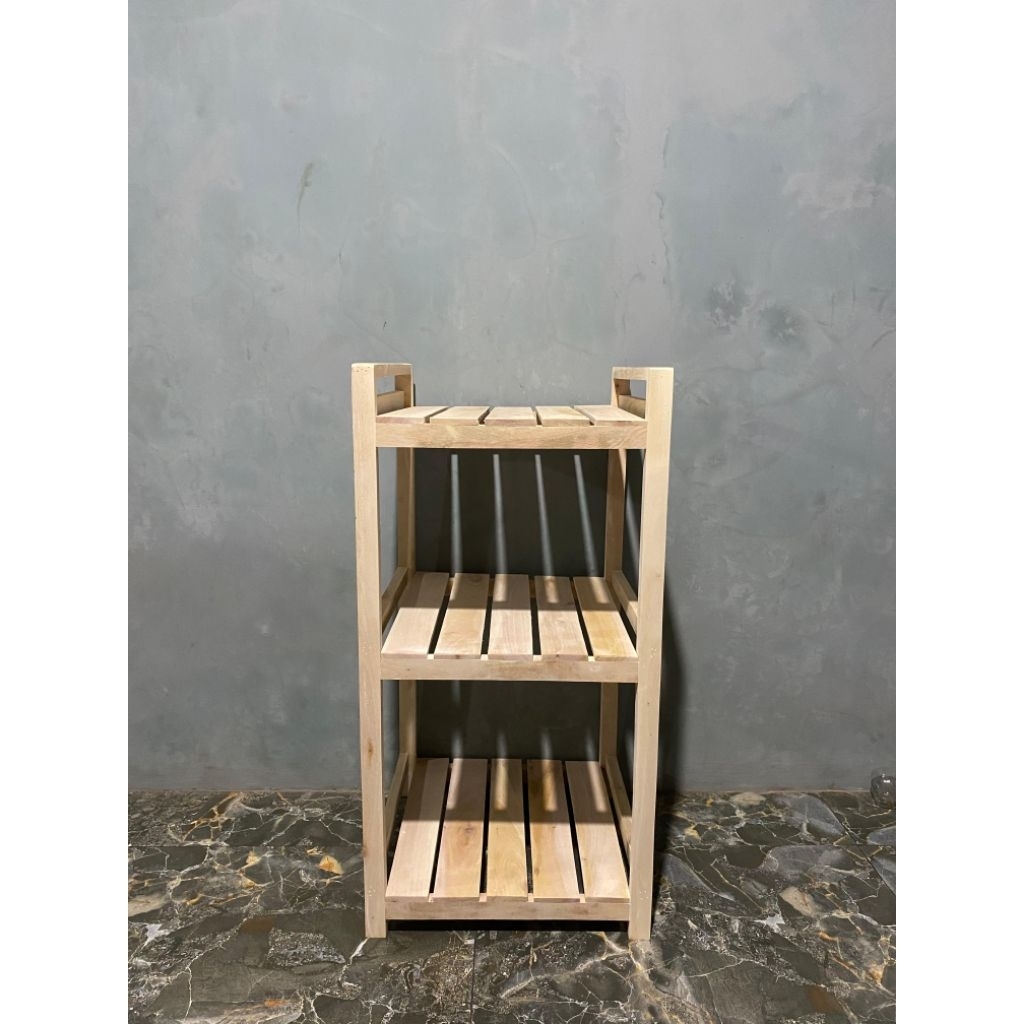 Rak serbaguna 3 susun Rak dispenser 3 susun Rak mejikom 3 susun