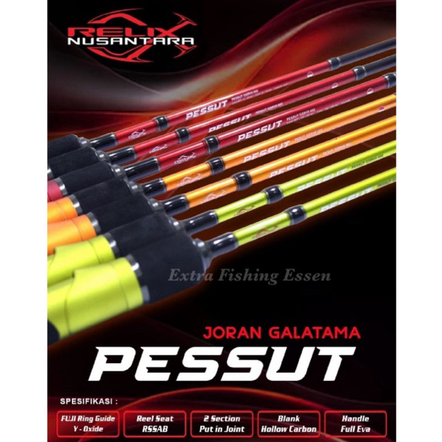 JORAN PESSUT RELIX NUSANTARA 502 562 602 GALATAMA Series, Joran Ikan Mas Harian