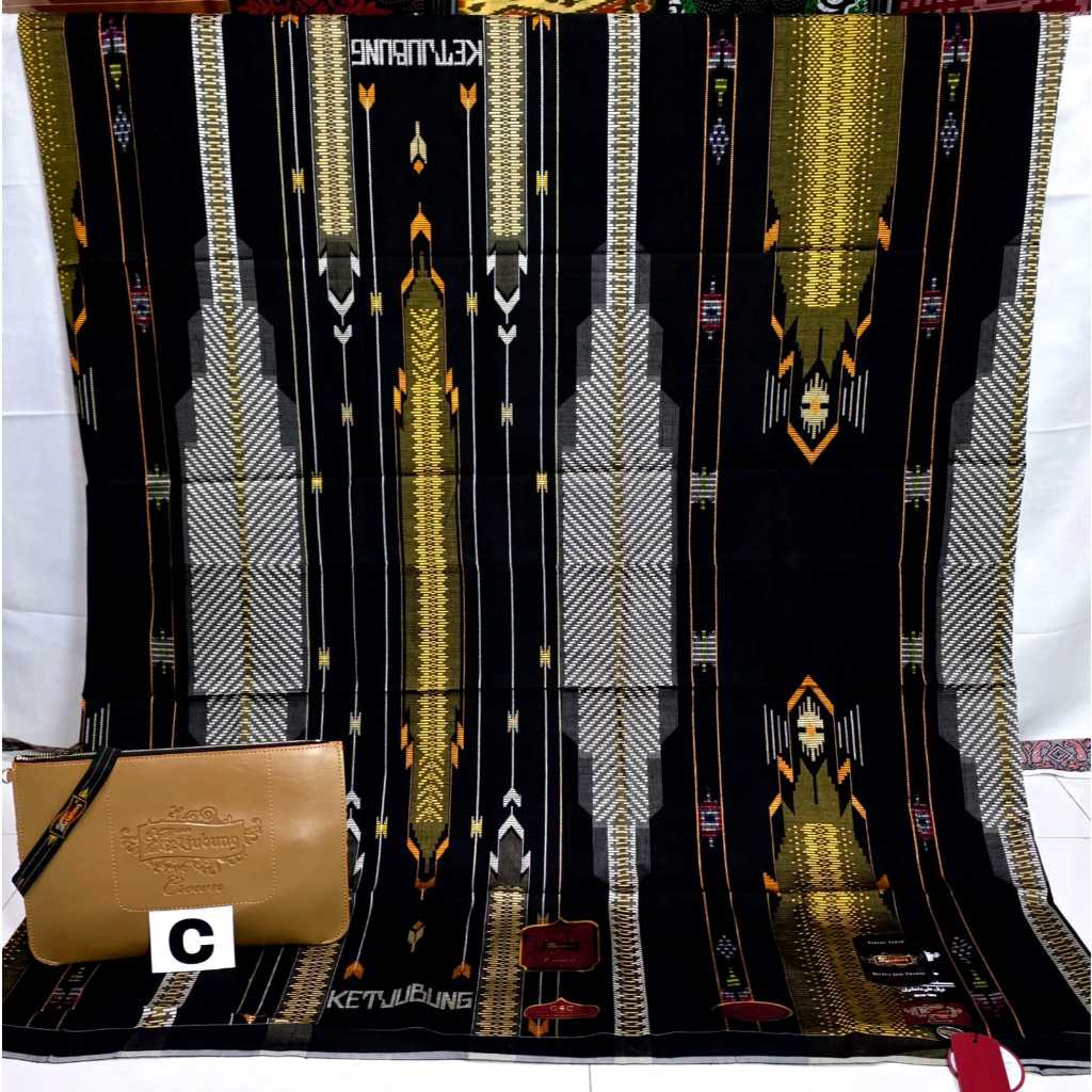 Sarung Ketjubung Songket Type GSC Full sutra Spunsilk