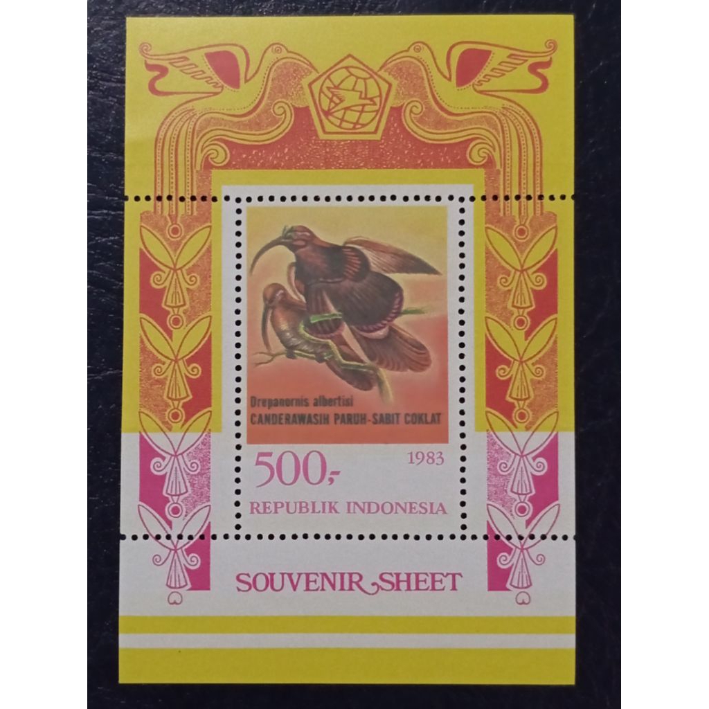 Prangko souvenir sheet Burung Cendrawasih 1983