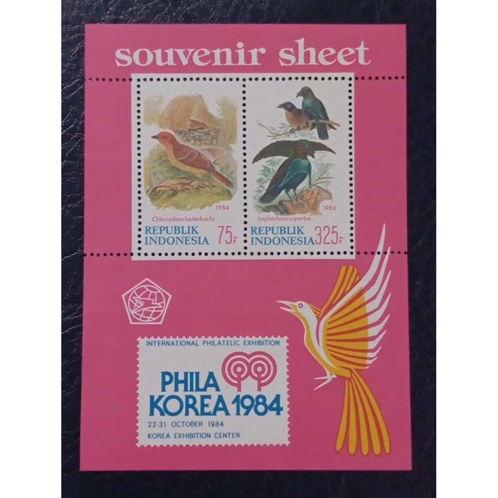 Prangko souvenir sheet Philakorea 1984