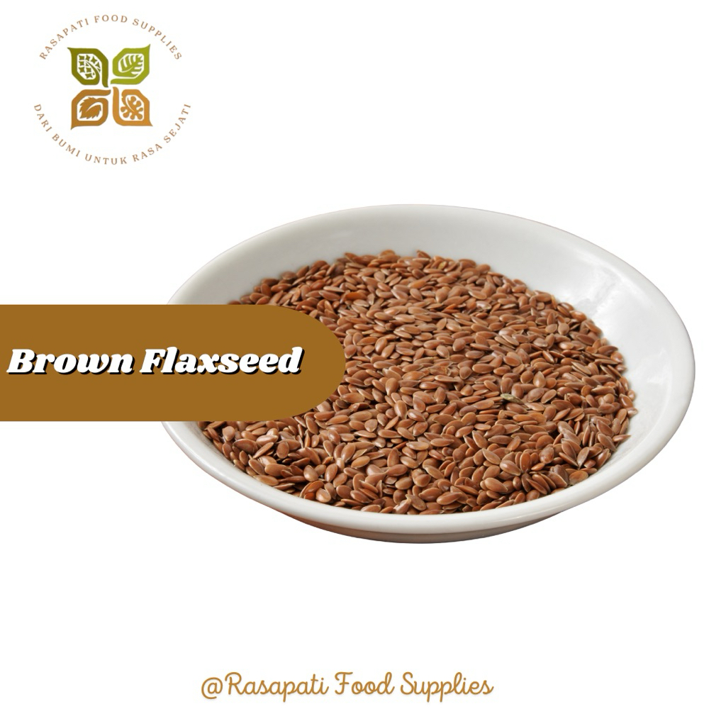 Brown Flaxseed 1kg / Flaxseed Coklat 1kg / Biji Rami 1kg