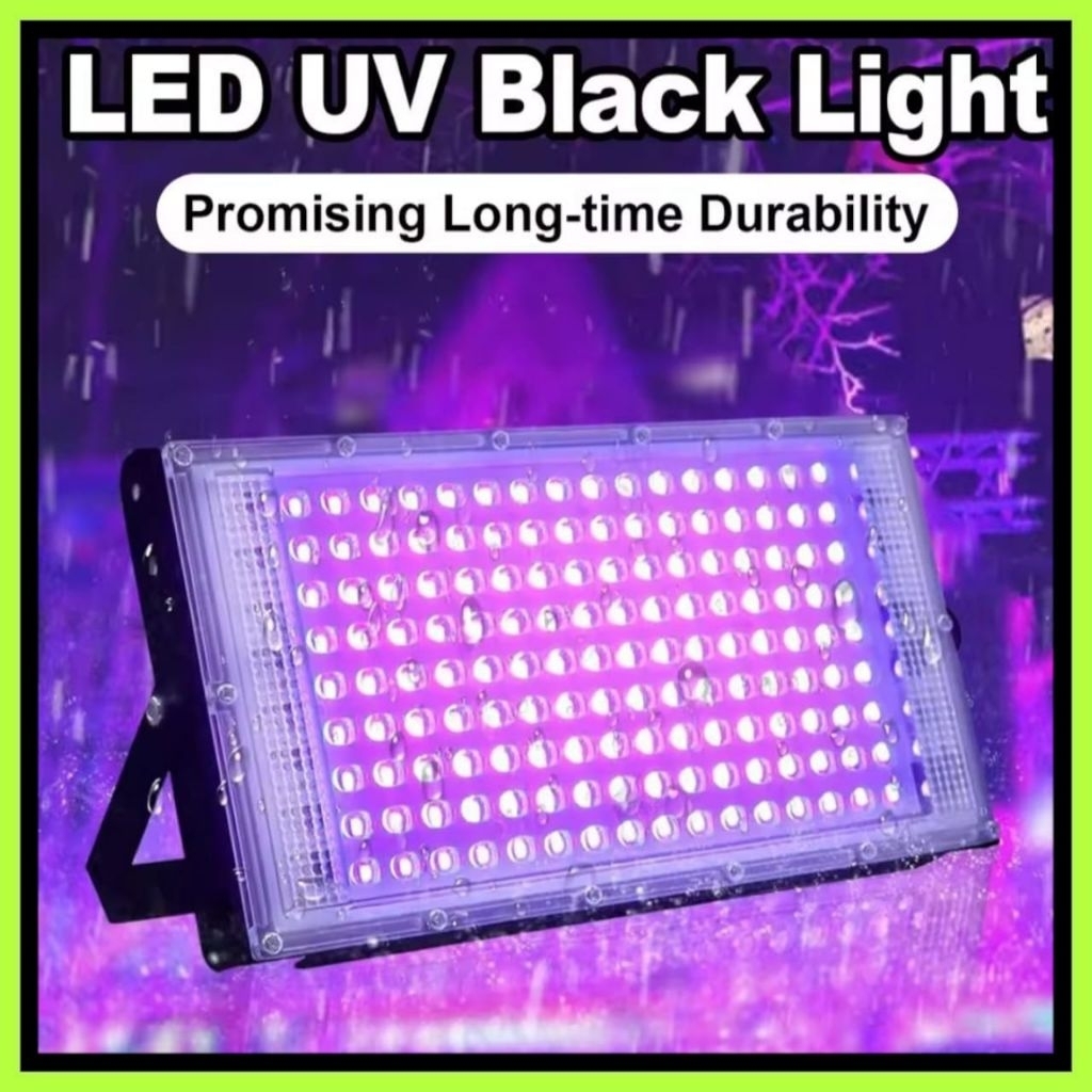 Lampu Sorot LED Floodlight Hallowen Party LughtGlow in The Dark Dekorasi Light LED Waterproof UV 395