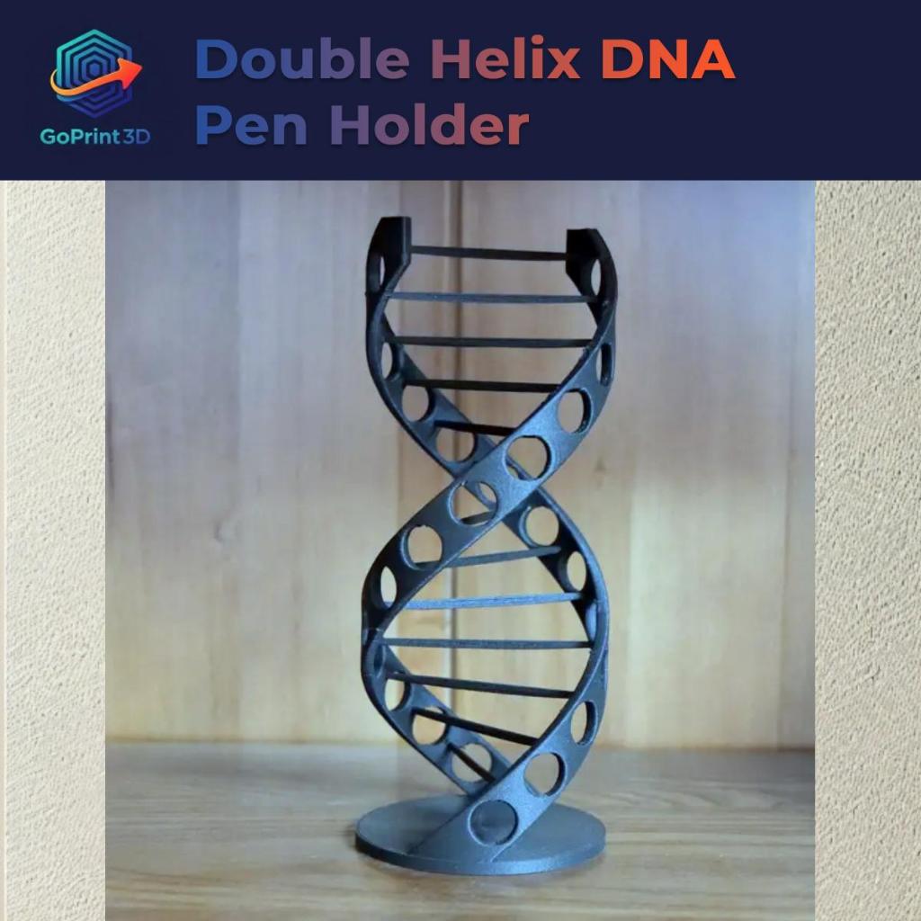DNA Double Helix Pen Pencil Holder Desk Organizer Stationery -  Tempat Pulpen Bentuk DNA