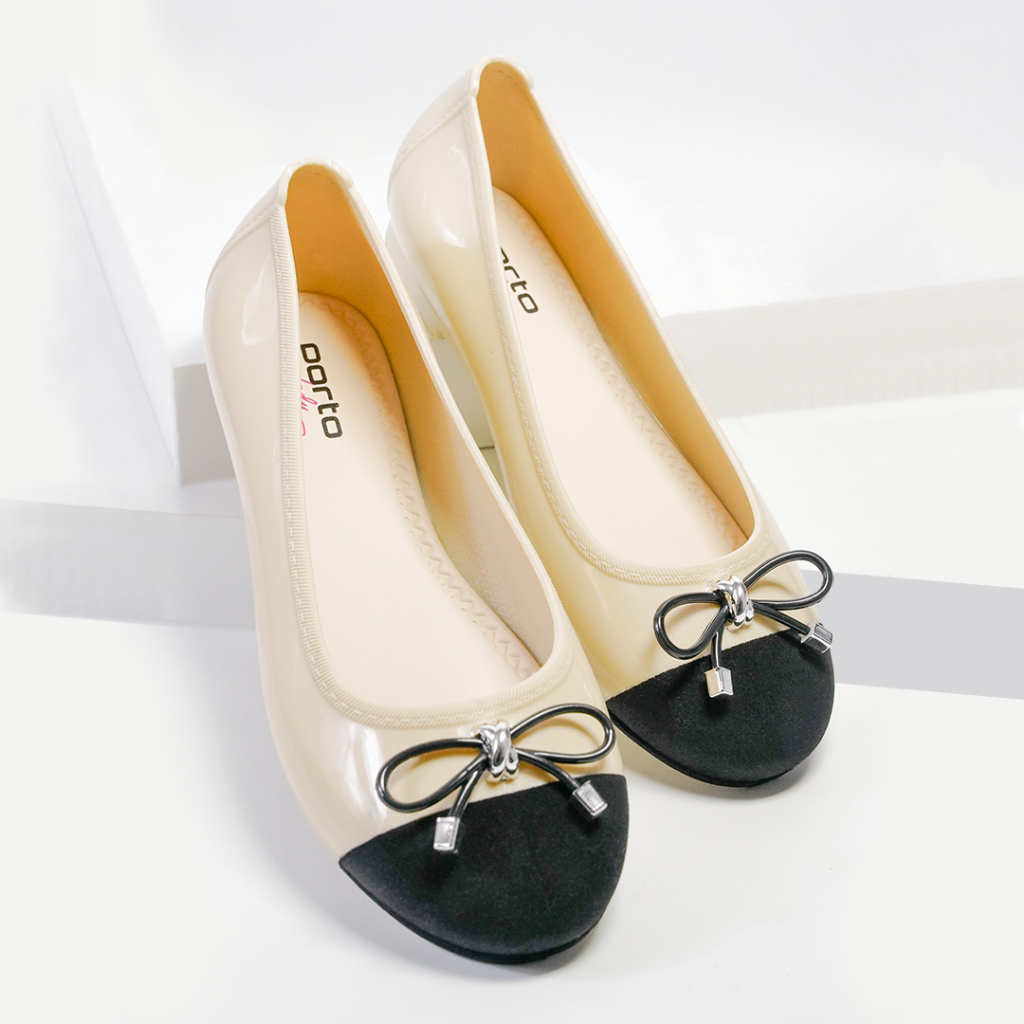 Sepatu Porto Wanita, Porto Flatshoes, Flatshoes Wanita, Flatshoes Wanita Balet Casual Pita Korea sep