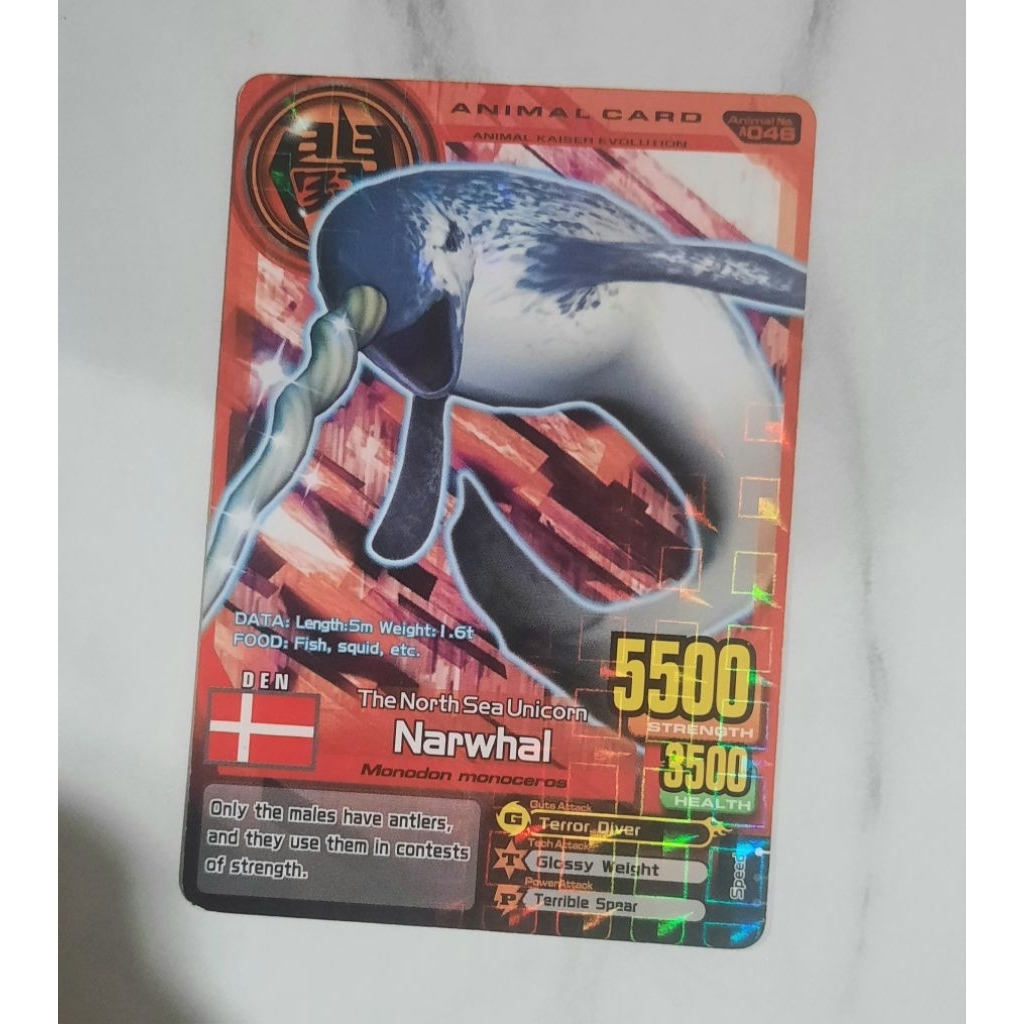 Kartu Animal Kaiser Narwhal evo 1 bekas