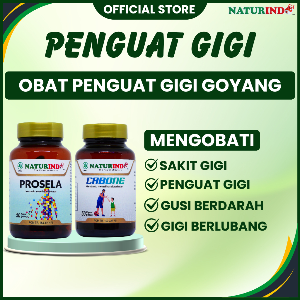 Obat Penguat Gigi Goyang Berdarah Keropos Sakit Gigi Gusi Berdarah Gigi Sensitif Herbal Cabone