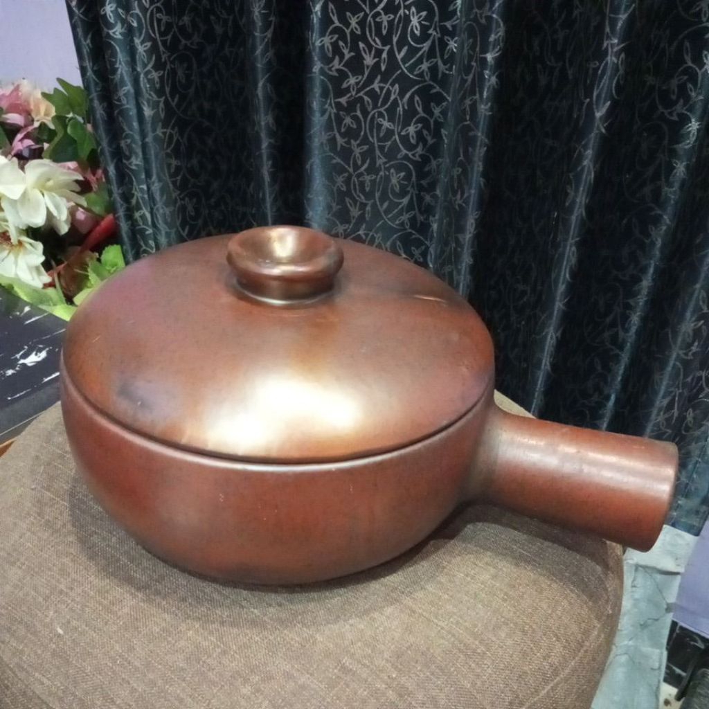 PANCI PEGANGAN TANAH LIAT PANCI TEFLON PANCI SEBLAK PANCI SAYUR  PANCI TEFLON JUMBO