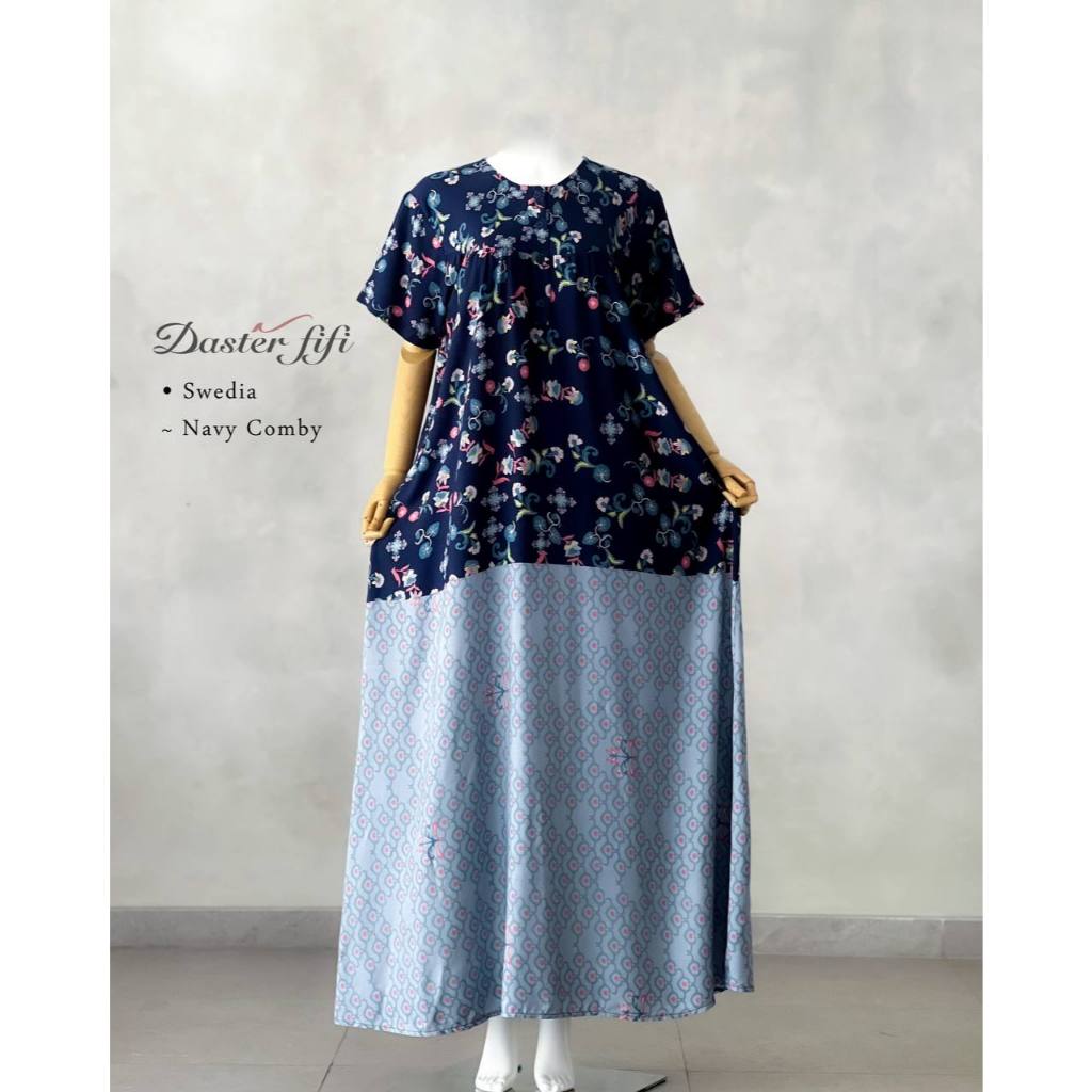 (652) Swedia by Daster Fifi / Daster Katun Rayon Viscose Premium All Size