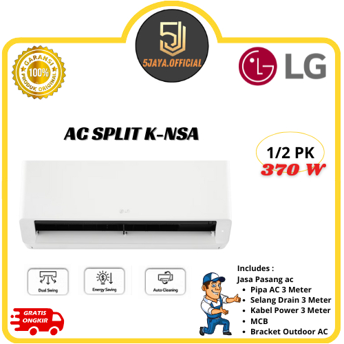 AC LG Standar Split 1/2PK - K05NSA LG