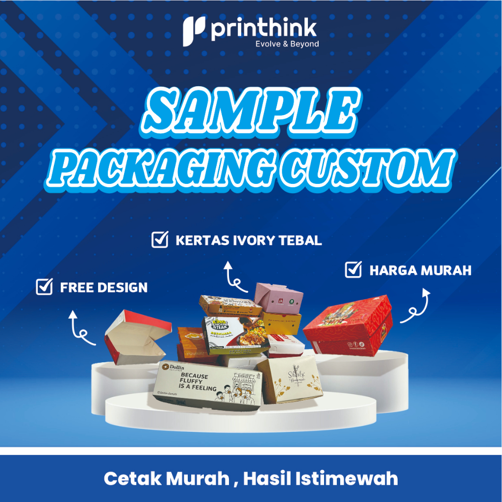 Sample ACC Packaging Custom F&B – Lunchbox, Brownies Box, Martabak Box DLL