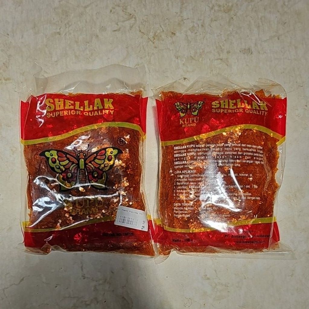 Sirlak Kupu 100 Gram Shellak Superior Quality Kupu Brand 100 Gram