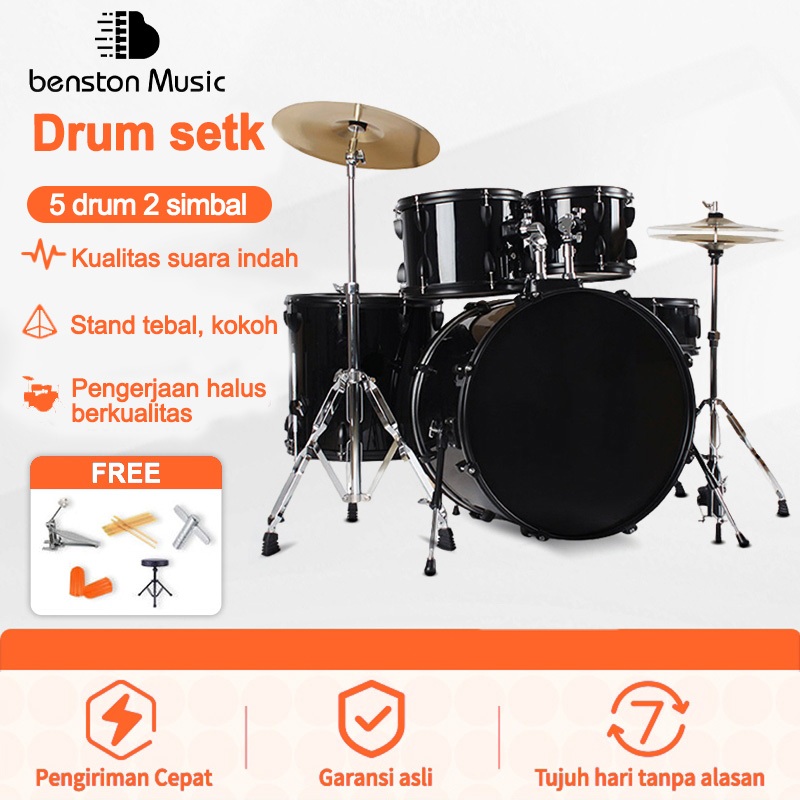Benston Music- Drum set dewasa, drum set profesional, drum jazz profesional, drum pertunjukan profes