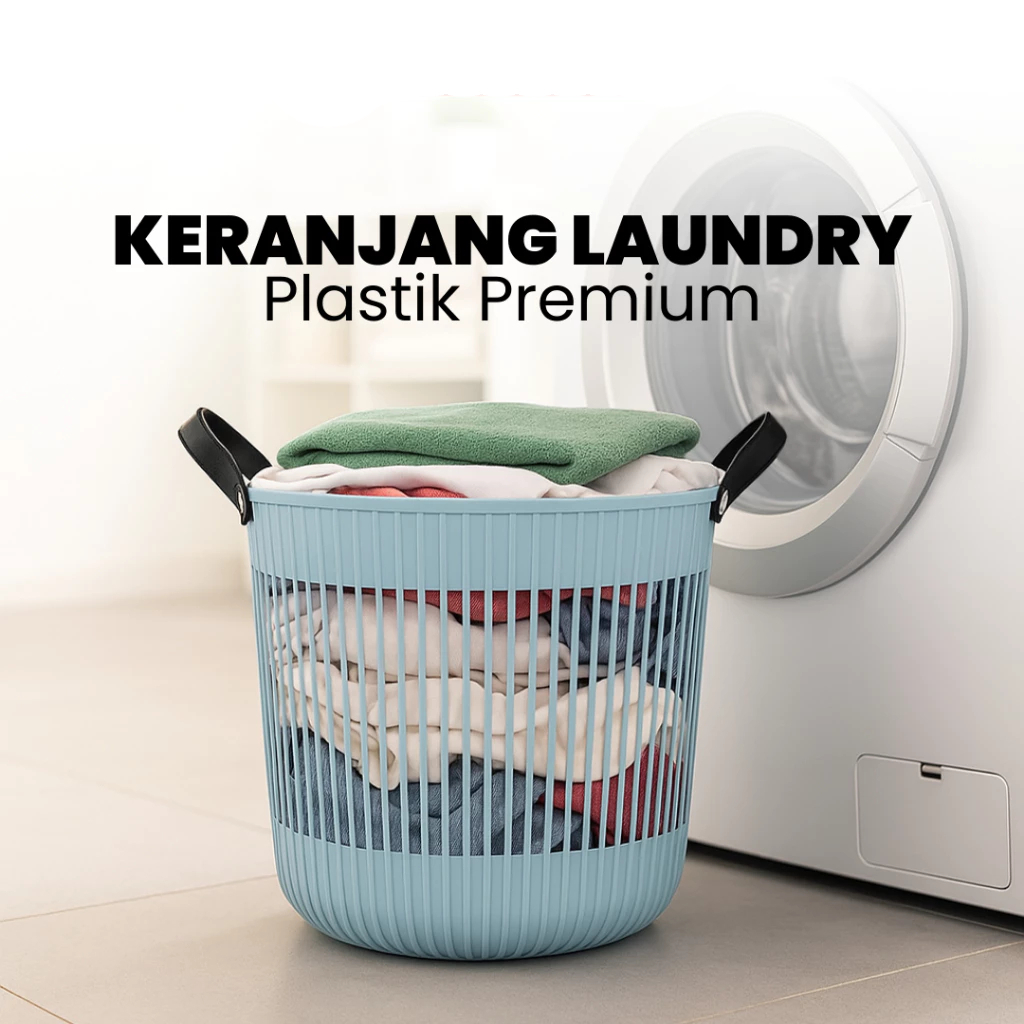Keranjang Laundry Sachi Keranjang Baju Besar Keranjang Baju Plastik Kuat & Kokoh Anti Pecah