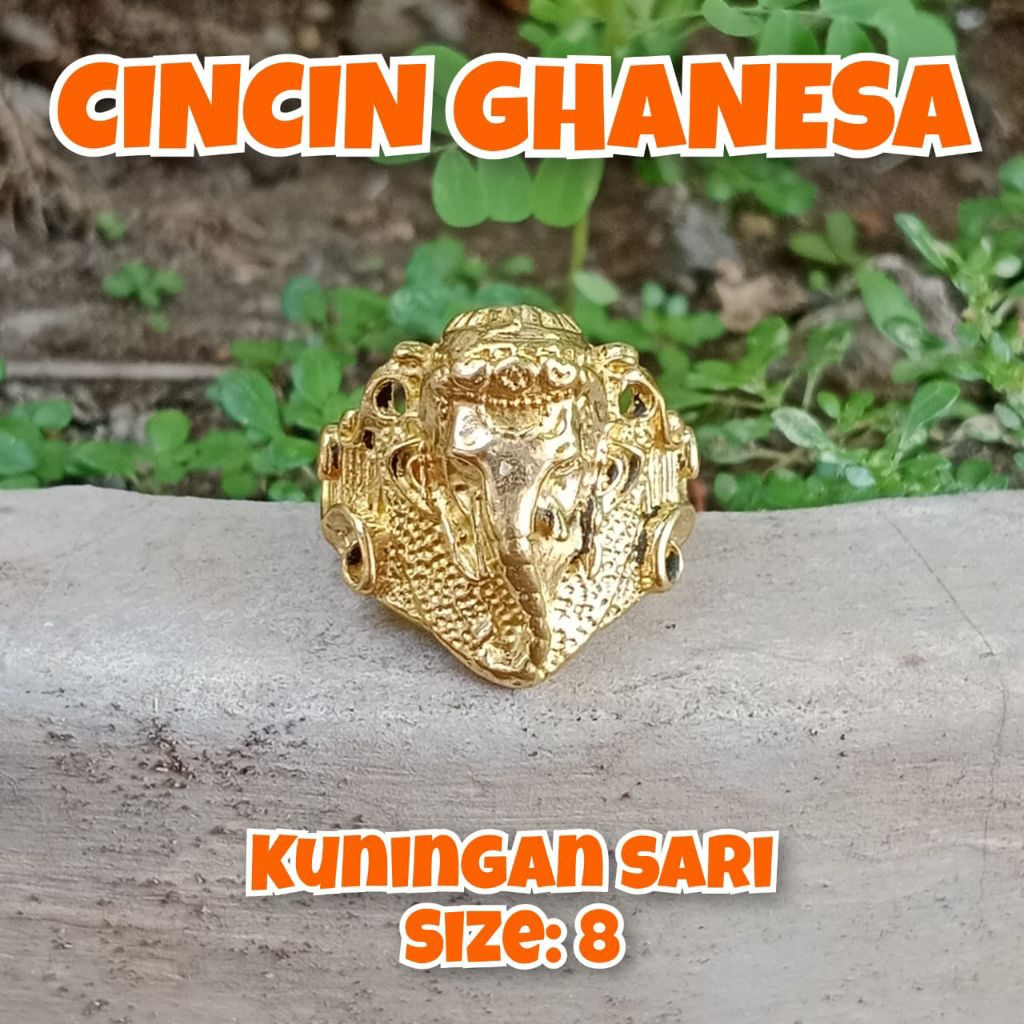 cincin vintage dewa Ganesha cincin kuno Majapahit cincin karakter.03