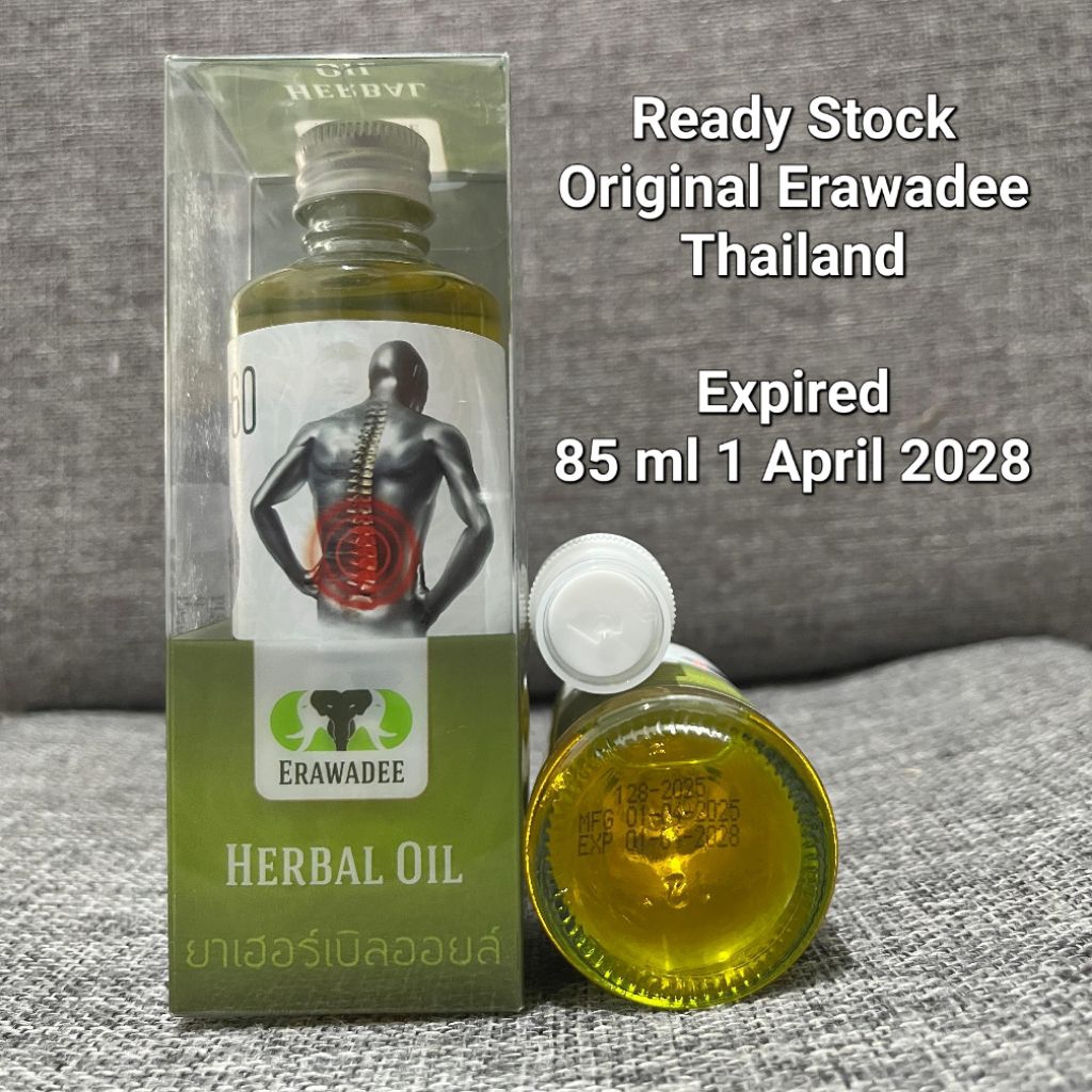 Erawadee 60 Herbal Oil Original Erawadee Thailand / Erawadee No. 60 85 ml Herbal Spray Semprotan Med
