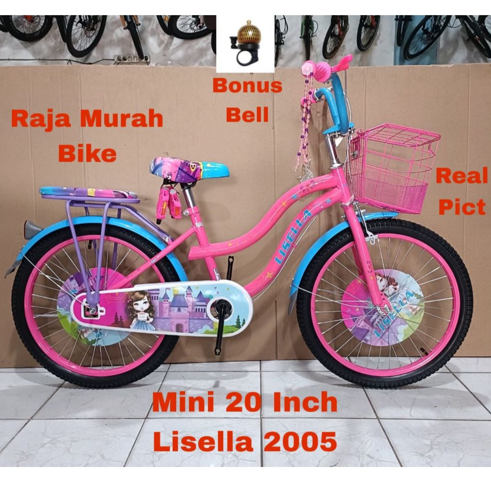 Sepeda Anak Perempuan Mini 20 Inch New Lisella 2005 Keranjang Sepeda Anak 20 Inch Mini Lisella 2005